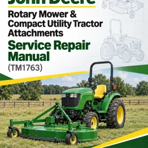 John Deere Rotary Mower & Compact Utility Tractor Attachments Service Repair Manual (TM1763) John Deere Rotary Mower & Compact Utility Tractor Attachments Service Repair Manual (TM1763)