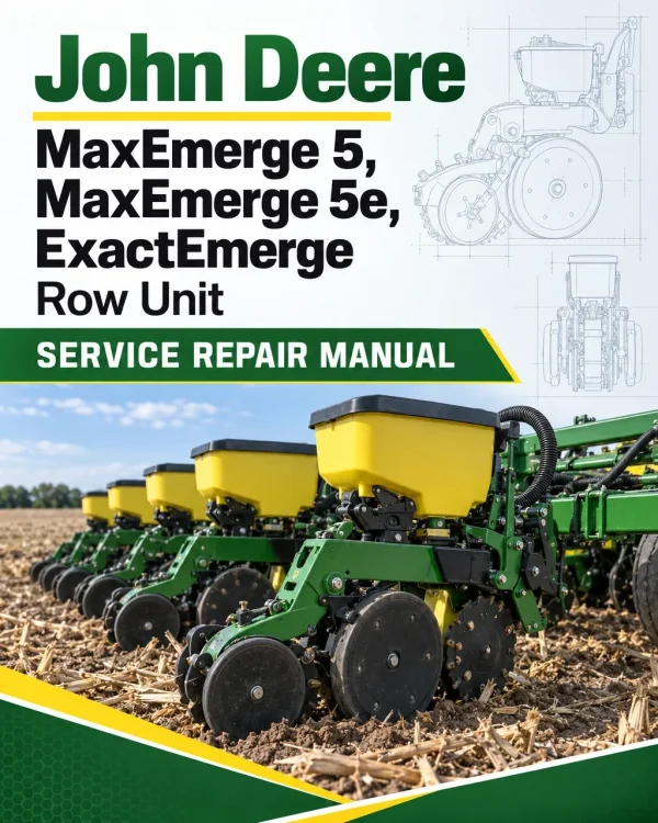 John Deere MaxEmerge 5, MaxEmerge 5e, ExactEmerge Row Unit Service Repair Manual (TM131219) John Deere MaxEmerge 5, MaxEmerge 5e, ExactEmerge Row Unit Service Repair Manual (TM131219)