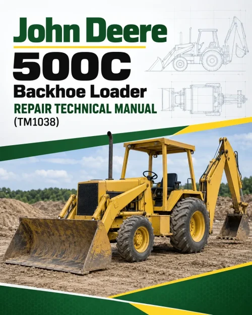 John Deere 500C Backhoe Loader Repair Technical Manual (TM1038)
