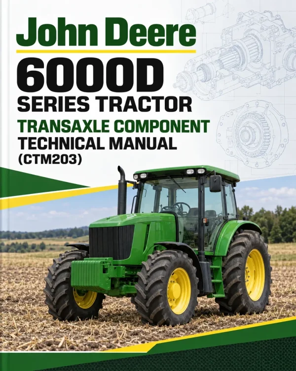 John Deere 6000D Series Tractor Transaxle Component Technical Manual (CTM203)