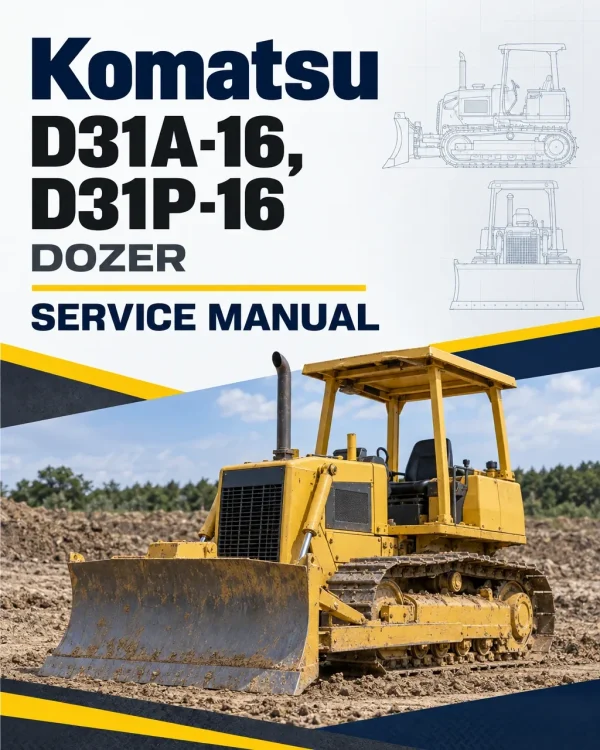 Komatsu D31A-16, D31P-16 Dozer Service Manual