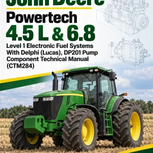 John Deere Powertech 4.5 L & 6.8 Level 1 Electronic Fuel Systems With Delphi (Lucas), DP201 Pump Component Technical Manual (CTM284) John Deere Powertech 4.5 L & 6.8 Level 1 Electronic Fuel Systems With Delphi (Lucas), DP201 Pump Component Technical Manual (CTM284)