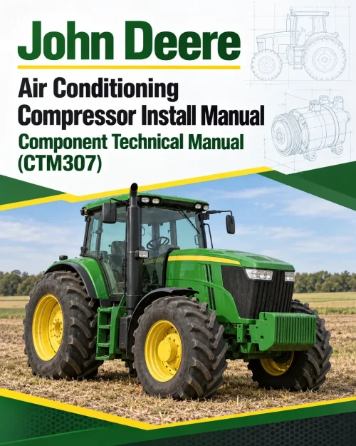 John Deere Air Conditioning Compressor Install Manual Component Technical Manual (CTM307) John Deere Air Conditioning Compressor Install Manual Component Technical Manual (CTM307)