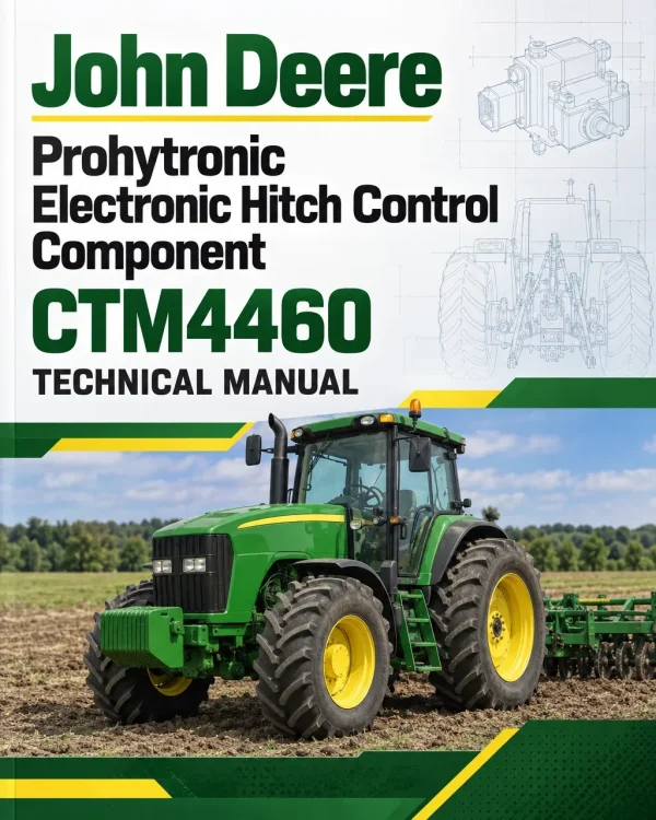 John Deere Prohytronic Electronic Hitch Control Component Technical Manual (CTM4460)