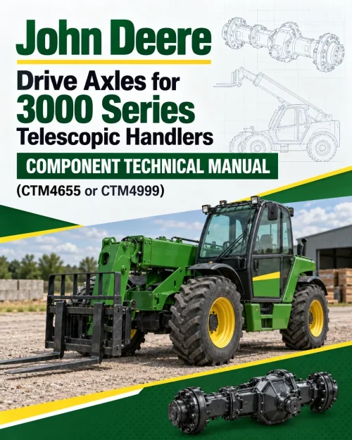 John Deere Drive Axles for 3000 Series Telescopic Handlers Component Technical Manual (CTM4655 or CTM4999)