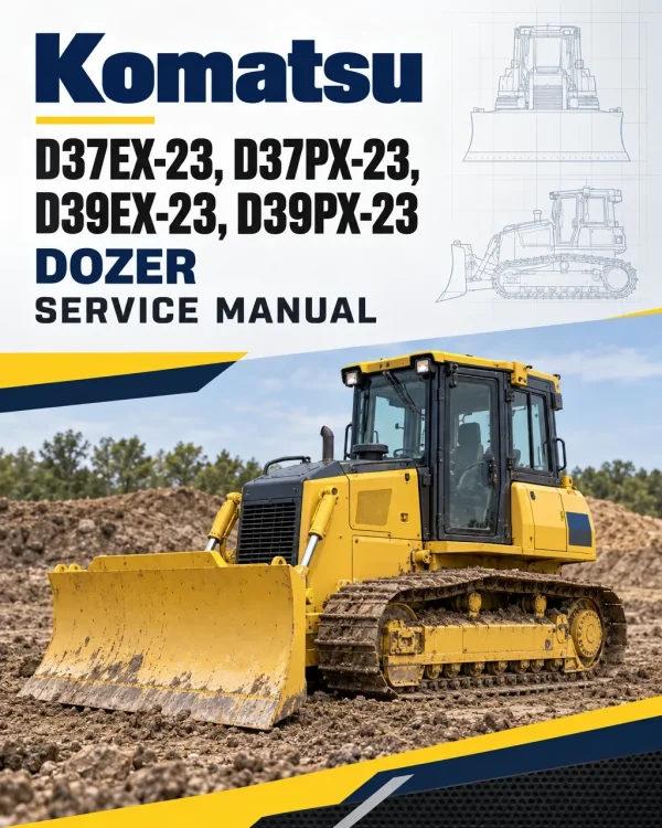Komatsu D37EX-23, D37PX-23, D39EX-23, D39PX-23 Dozer Service Manual