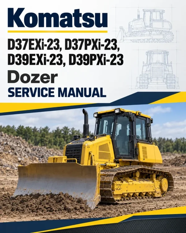 Komatsu D37EXi-23, D37PXi-23, D39EXi-23, D39PXi-23 Dozer Service Manual Komatsu D37EXi-23, D37PXi-23, D39EXi-23, D39PXi-23 Dozer Service Manual