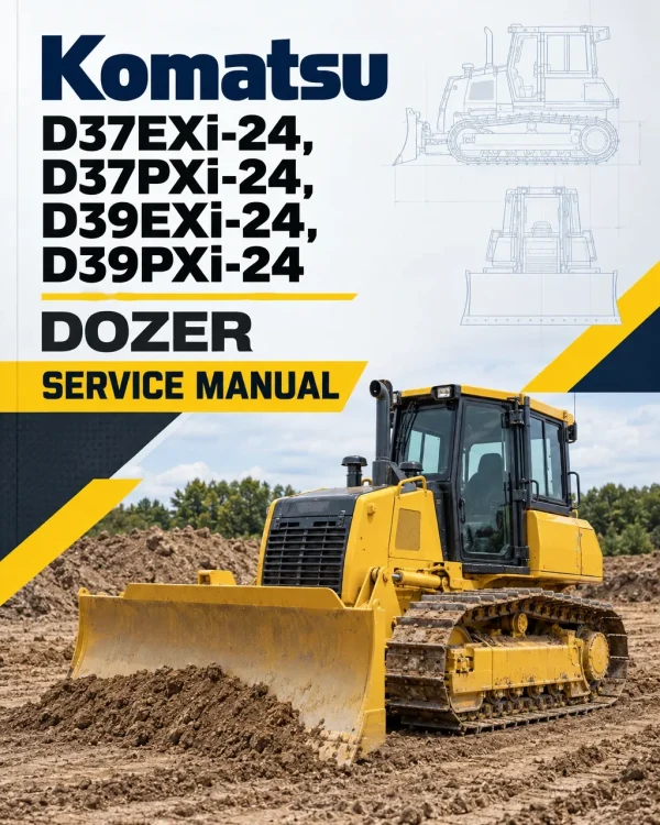 Komatsu D37EXi-24, D37PXi-24, D39EXi-24, D39PXi-24 Dozer Service Manual Komatsu D37EXi-24, D37PXi-24, D39EXi-24, D39PXi-24 Dozer Service Manual