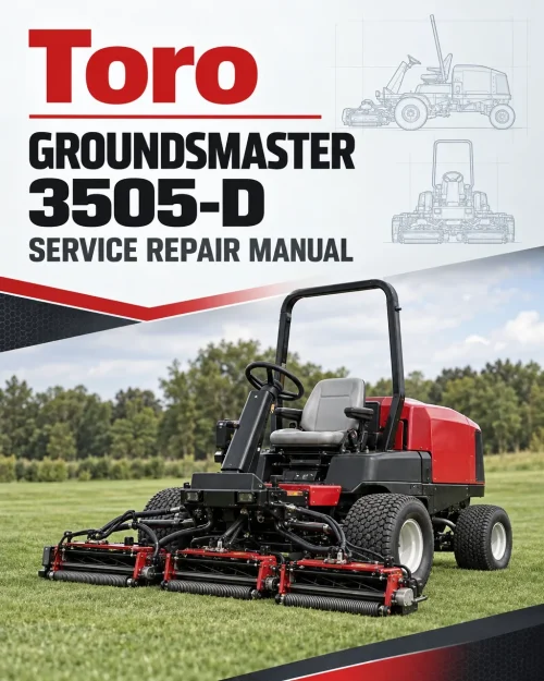 Toro Groundsmaster 3505-D Service Repair Manual