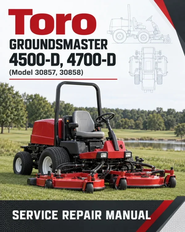Toro Groundsmaster 4500-D, 4700-D (Model 30857, 30858) Service Repair Manual