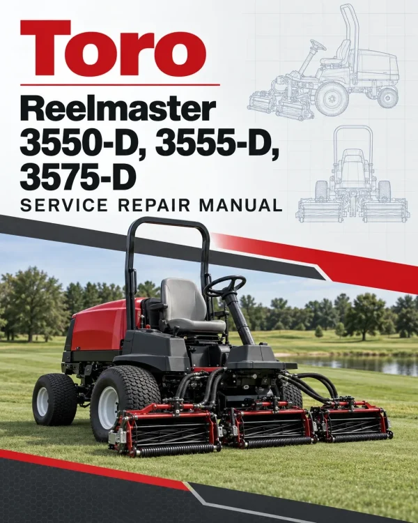 Toro Reelmaster 3550-D, 3555-D, 3575-D Service Repair Manual Toro Reelmaster 3550-D, 3555-D, 3575-D Service Repair Manual