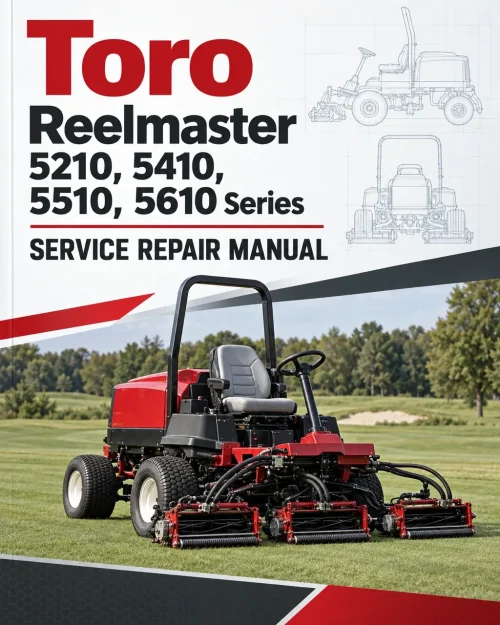 Toro Reelmaster 5210, 5410, 5510, 5610 Series Service Repair Manual