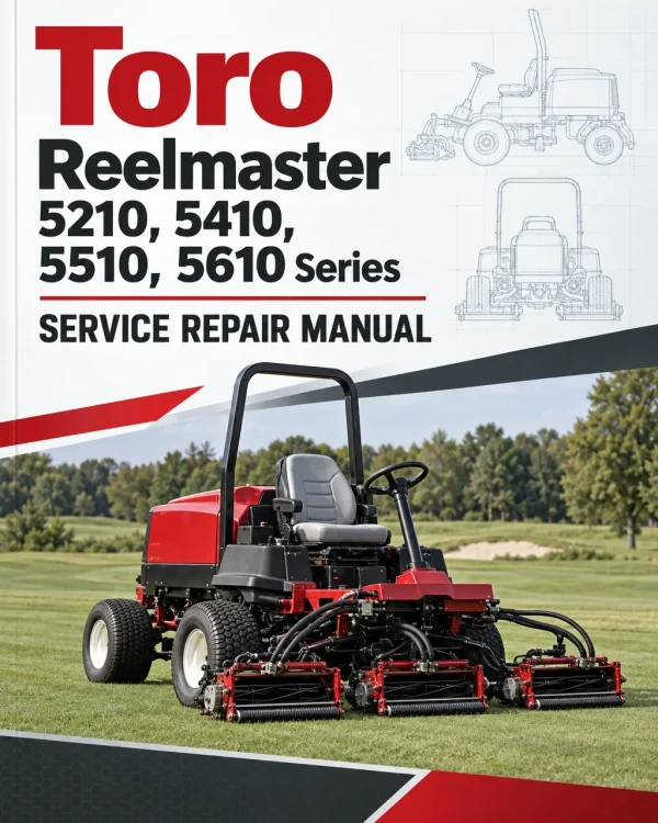 Toro Reelmaster 5210, 5410, 5510, 5610 Series Service Repair Manual