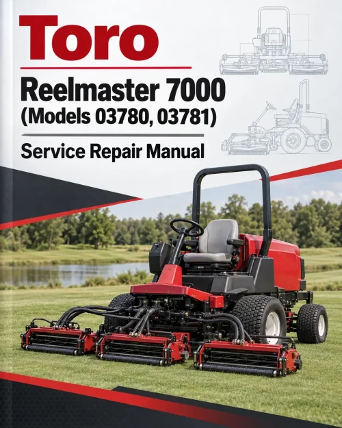 Toro Reelmaster 7000 (Models 03780, 03781) Service Repair Manual