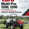Toro Multi Pro 1200, 1250 (S.N 310000001 & up) Service Repair Manual Toro Multi Pro 1200, 1250 (S.N 310000001 & up) Service Repair Manual