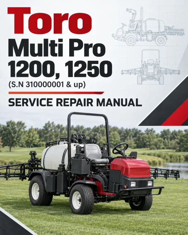 Toro Multi Pro 1200, 1250 (S.N 310000001 & up) Service Repair Manual Toro Multi Pro 1200, 1250 (S.N 310000001 & up) Service Repair Manual