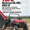 Toro Workman HD, HDX, HDX-D (HD S.N below 314000000, HDX, HDX-D with Briggs Daihatsu & Kohler Engines) Service Repair Manual Toro Workman HD, HDX, HDX-D (HD S.N below 314000000, HDX, HDX-D with Briggs Daihatsu & Kohler Engines) Service Repair Manual