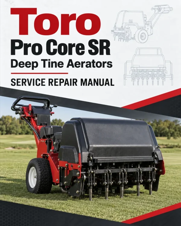Toro Pro Core SR Deep Tine Aerators Service Repair Manual