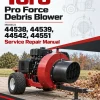 Toro Pro Force Debris Blower (Models 44538, 44539, 44542, 44551) Service Repair Manual Toro Pro Force Debris Blower (Models 44538, 44539, 44542, 44551) Service Repair Manual