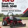 Toro Sand Pro 3040, 5040 (Models 08743, 08745) Service Repair Manual Toro Sand Pro 3040, 5040 (Models 08743, 08745) Service Repair Manual