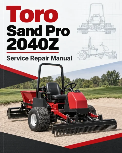 Toro Sand Pro 2040Z Service Repair Manual