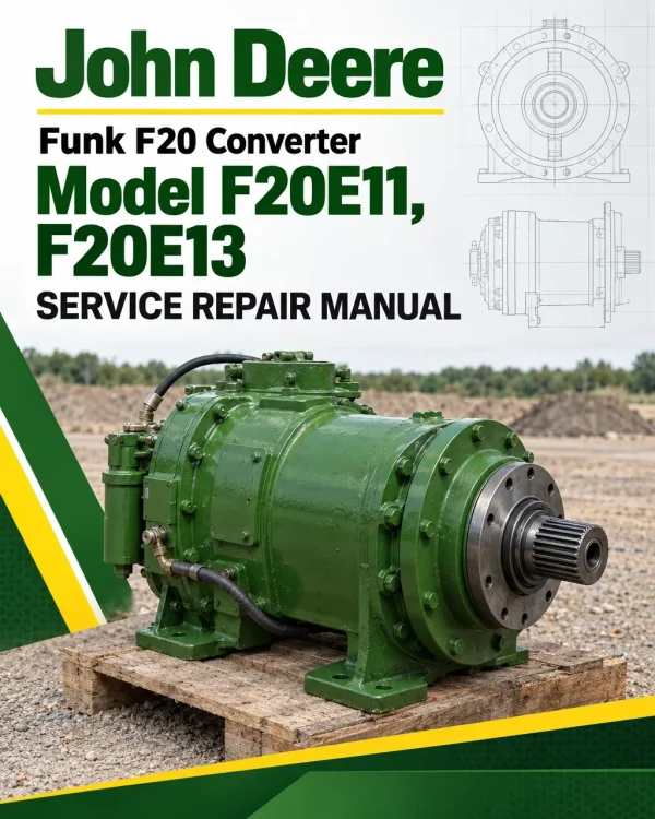John Deere Funk F20 Converter Model F20E11, F20E13 Service Repair Manual (F4003701)