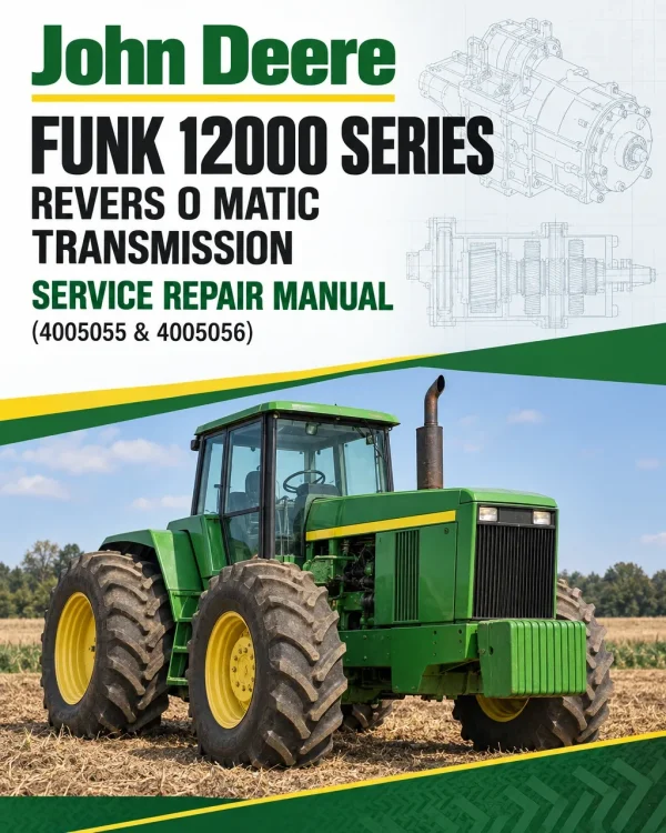 John Deere Funk 12000 Series Revers O Matic Transmission Service Repair Manual (4005055 & 4005056) John Deere Funk 12000 Series Revers O Matic Transmission Service Repair Manual (4005055 & 4005056)