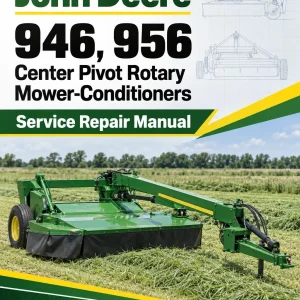 John Deere 946, 956 Center Pivot Rotary Mower-Conditioners Service Repair Manual (TM1824)