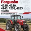 Massey Ferguson 4215, 4220, 4243, 4253, 4263 Tractor Service Manual Massey Ferguson 4215, 4220, 4243, 4253, 4263 Tractor Service Manual