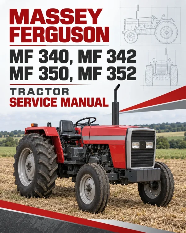 Massey Ferguson MF 340, MF 342, MF 350, MF 352 Tractor Service Manual Massey Ferguson MF 340, MF 342, MF 350, MF 352 Tractor Service Manual
