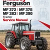 Massey Ferguson MF 372, MF 375, MF 383, MF 390 Tractor Service Manual