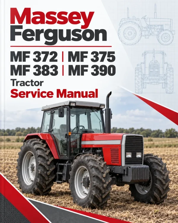 Massey Ferguson MF 372, MF 375, MF 383, MF 390 Tractor Service Manual