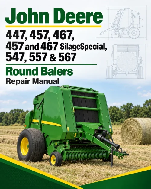 John Deere 447, 457, 467, 457 and 467 SilageSpecial, 547, 557 & 567 Round Balers Repair Manual John Deere 447, 457, 467, 457 and 467 SilageSpecial, 547, 557 & 567 Round Balers Repair Manual