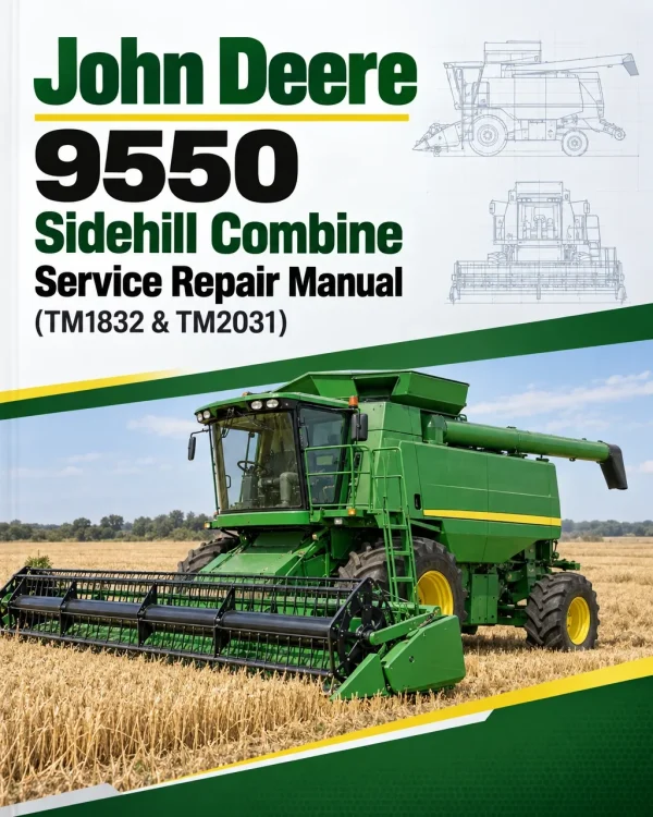 John Deere 9550 Sidehill Combine Service Repair Manual (TM1832 & TM2031) John Deere 9550 Sidehill Combine Service Repair Manual (TM1832 & TM2031)