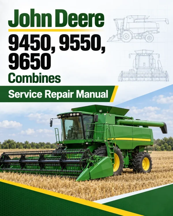 John Deere 9450, 9550, 9650 Combines Service Repair Manual