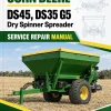 John Deere DS45, DS35 G5 Dry Spinner Spreader Service Repair Manual (TM170119) John Deere DS45, DS35 G5 Dry Spinner Spreader Service Repair Manual (TM170119)