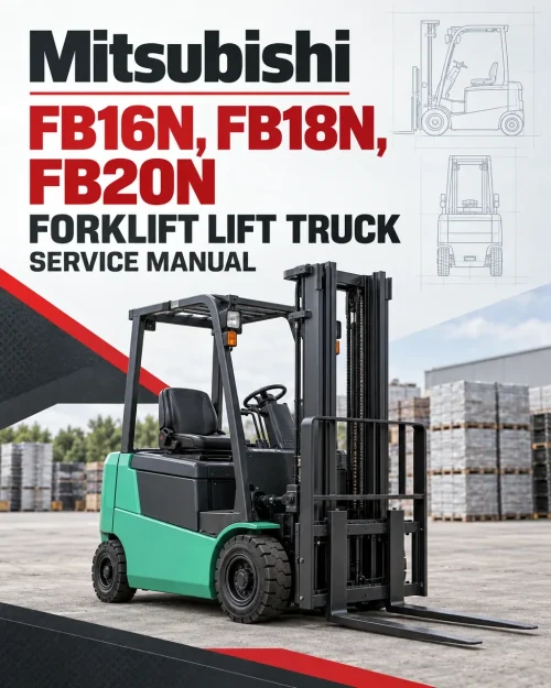 Mitsubishi FB16N, FB18N, FB20N Forklift Lift Truck Service Manual Mitsubishi FB16N, FB18N, FB20N Forklift Lift Truck Service Manual