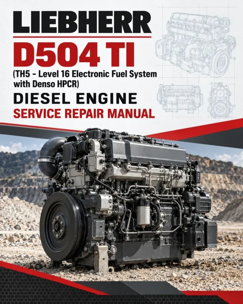 Liebherr D504 TI (TH5 - Level 16 Electronic Fuel System with Denso HPCR) Diesel Engine Service Repair Manual Liebherr D504 TI (TH5 - Level 16 Electronic Fuel System with Denso HPCR) Diesel Engine Service Repair Manual