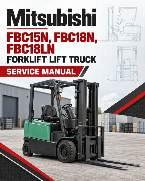 Mitsubishi FBC15N, FBC18N, FBC18LN Forklift Lift Truck Service Manual