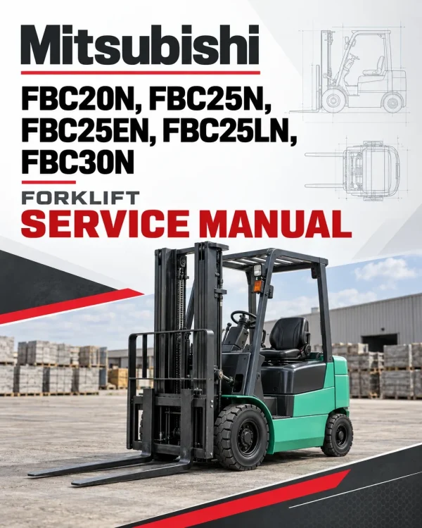 Mitsubishi FBC20N, FBC25N, FBC25EN, FBC25LN, FBC30N Forklift Service Manual