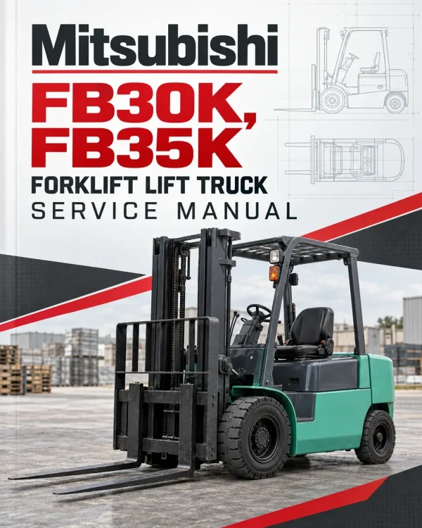Mitsubishi FB30K, FB35K Forklift Lift Truck Service Manual Mitsubishi FB30K, FB35K Forklift Lift Truck Service Manual