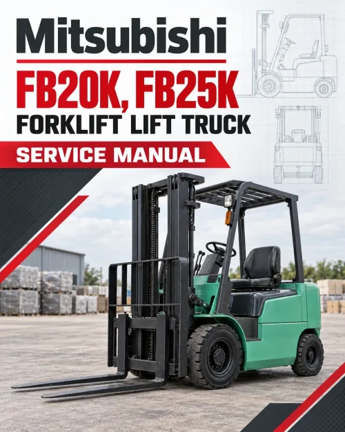 Mitsubishi FB20K, FB25K Forklift Lift Truck Service Manual Mitsubishi FB20K, FB25K Forklift Lift Truck Service Manual
