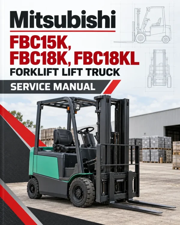Mitsubishi FBC15K, FBC18K, FBC18KL Forklift Lift Truck Service Manual Mitsubishi FBC15K, FBC18K, FBC18KL Forklift Lift Truck Service Manual