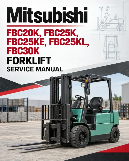 Mitsubishi FBC20K, FBC25K, FBC25KE, FBC25KL, FBC30K Forklift Service Manual Mitsubishi FBC20K, FBC25K, FBC25KE, FBC25KL, FBC30K Forklift Service Manual