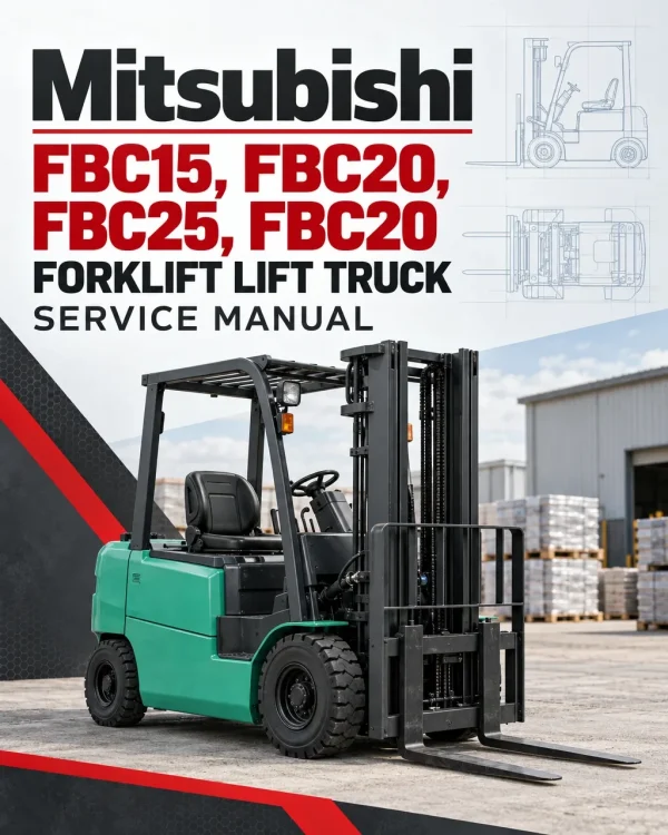 Mitsubishi FBC15, FBC20, FBC25, FBC20 Forklift Lift Truck Service Manual