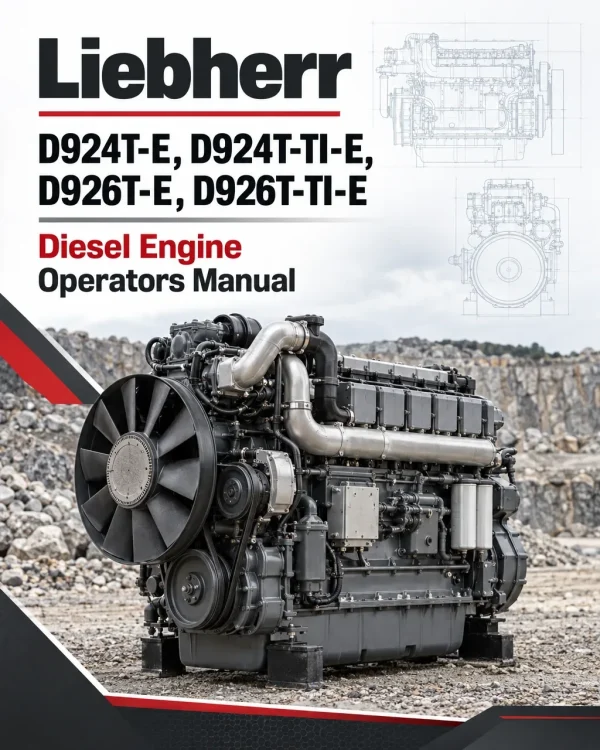 Liebherr D924T-E, D924T-TI-E, D926T-E, D926T-TI-E Diesel Engine Operators Manual Liebherr D924T-E, D924T-TI-E, D926T-E, D926T-TI-E Diesel Engine Operators Manual