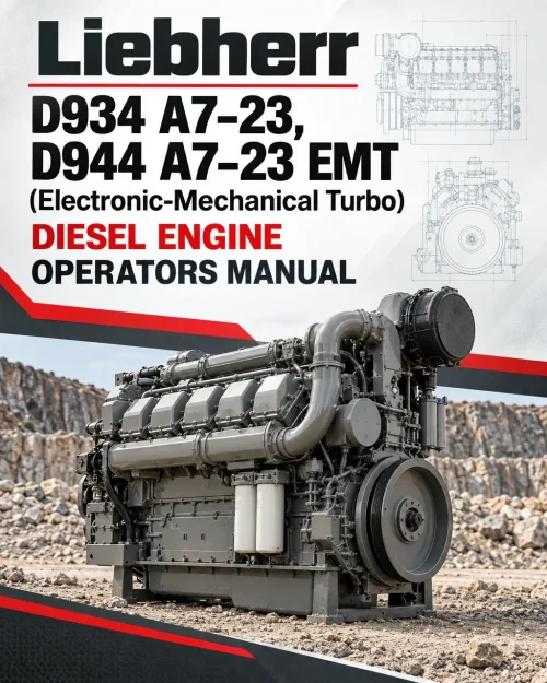 Liebherr D934 A7–23, D944 A7–23 EMT (Electronic-Mechanical Turbo) Diesel Engine Operators Manual Liebherr D934 A7–23, D944 A7–23 EMT (Electronic-Mechanical Turbo) Diesel Engine Operators Manual