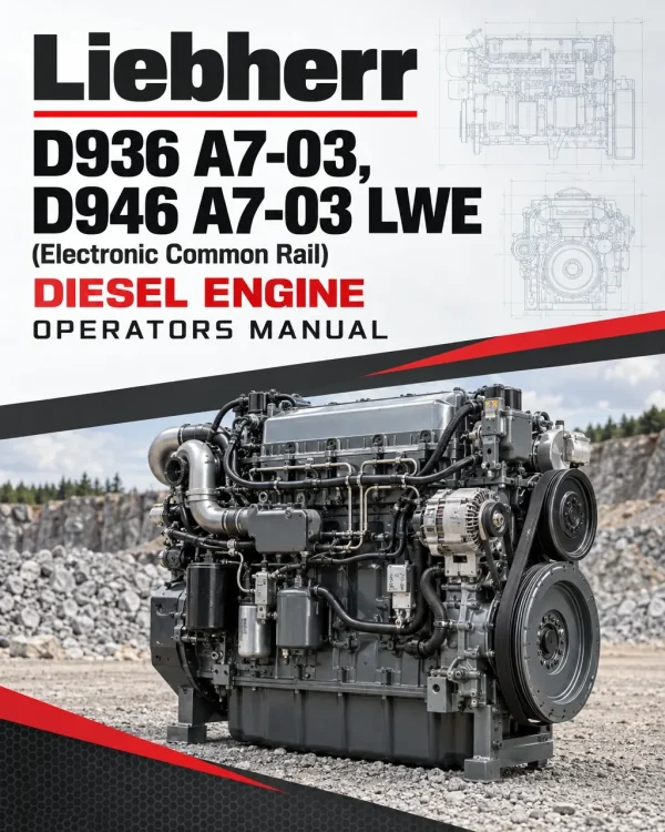Liebherr D936 A7-03, D946 A7-03 LWE (Electronic Common Rail) Diesel Engine Operators Manual Liebherr D936 A7-03, D946 A7-03 LWE (Electronic Common Rail) Diesel Engine Operators Manual