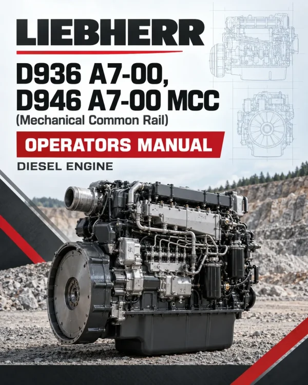 Liebherr D936 A7-00, D946 A7-00 MCC (Mechanical Common Rail) Diesel Engine Operators Manual Liebherr D936 A7-00, D946 A7-00 MCC (Mechanical Common Rail) Diesel Engine Operators Manual