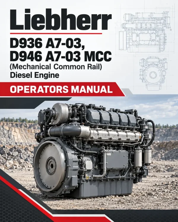Liebherr D936 A7-03, D946 A7-03 MCC (Mechanical Common Rail) Diesel Engine Operators Manual Liebherr D936 A7-03, D946 A7-03 MCC (Mechanical Common Rail) Diesel Engine Operators Manual